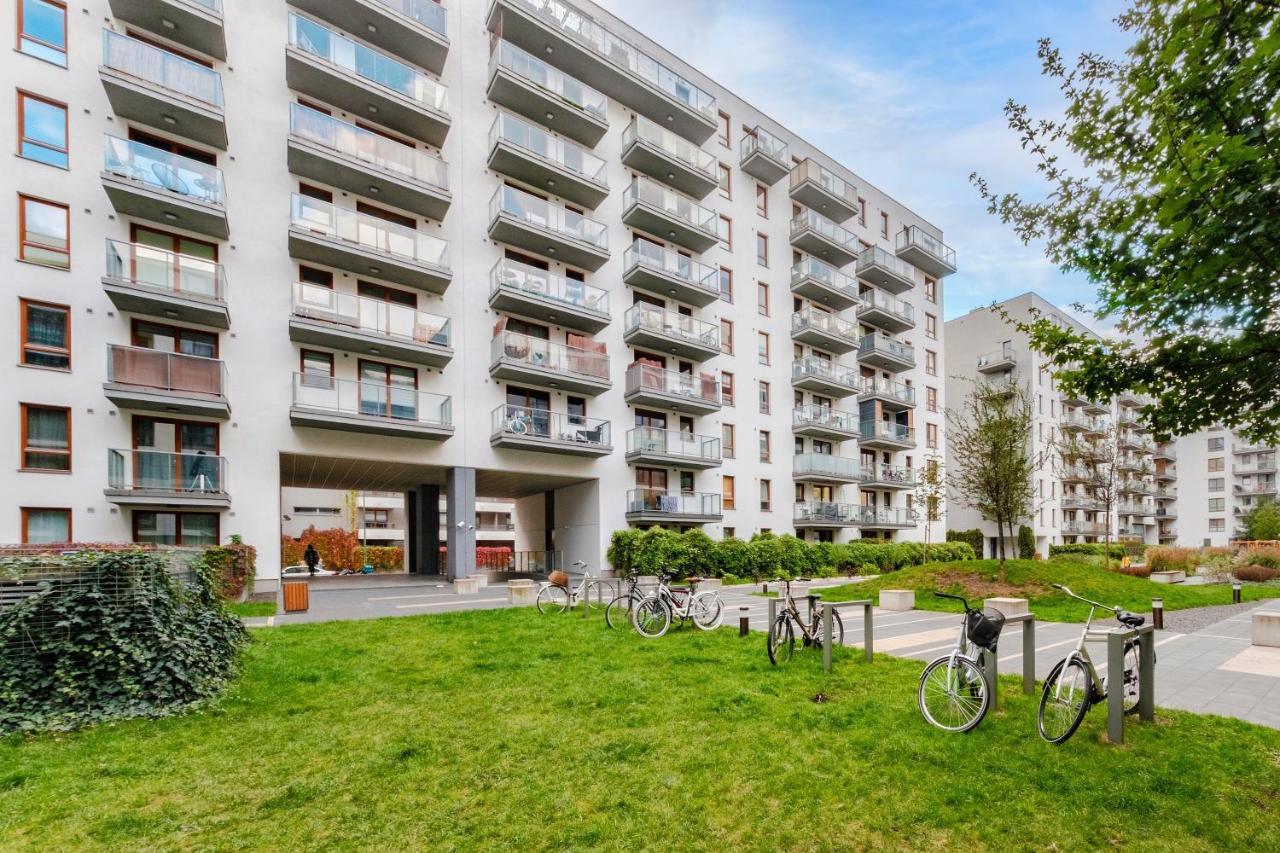 Studio Wola Apartament Kasprzaka - Wifi + Smart Tv Warschau Buitenkant foto
